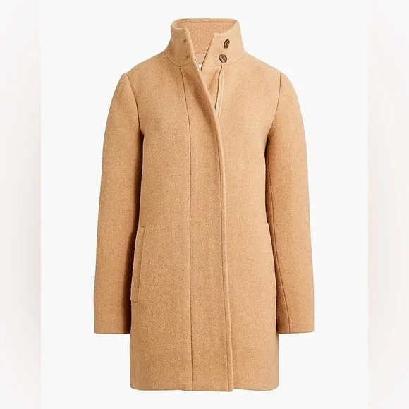 NEW / J.Crew Factory Button-neck city coat - Picture 5 of 7